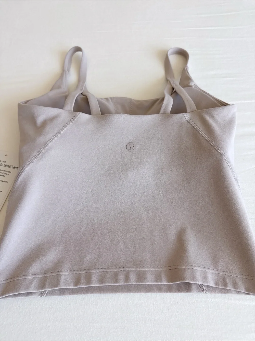 lululemon Strappy Nulu Shelf Tank Barely Beige BDAY Size 2